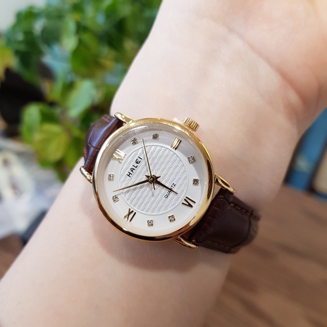 Đồng hồ nữ Halei dây da chính hãng chống nước | BigBuy360 - bigbuy360.vn