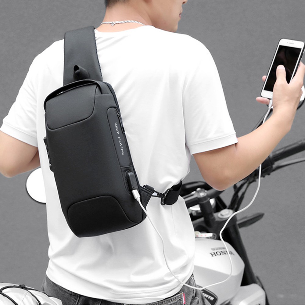 Túi đeo chéo nam nữ đi chơi hàng hiệu chống nước khóa số chính hãng 1 quai -  DT510 | BigBuy360 - bigbuy360.vn