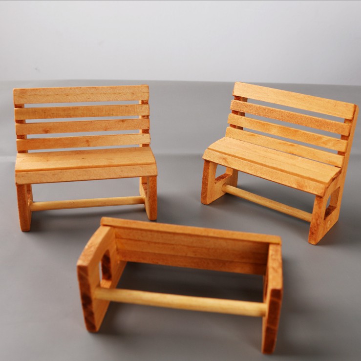 KHO-HN * Mô hình ghế băng cho búp bê BJD, trang trí tiểu cảnh