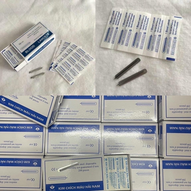 Kim chích mụn LANCET S - HỘP 200 CHIẾC