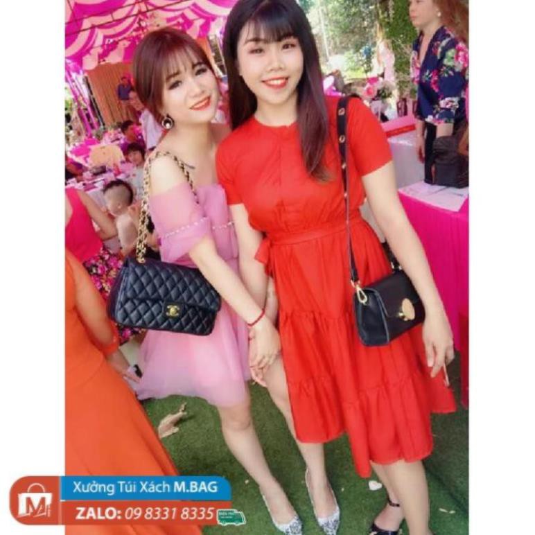 Hàng đẹp đến từng mm Túi 𝗖𝗡-𝗫 𝗞𝗵𝗼́𝗮 Đ𝗲𝗻 mềm mại FULLBACK mã T3471 _MBAGSHOP