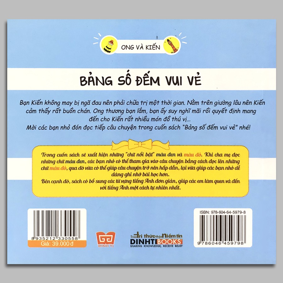 Sách - Ong và Kiến 4 - Bảng số đếm vui vẻ