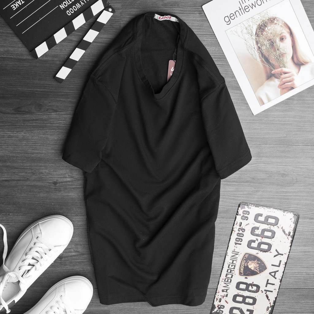 Áo Thun Tee cổ tròn 100% cotton 250gsm Unisex Lados-19144 chất dày dặn, thấm hút, phong cách trẻ trung | BigBuy360 - bigbuy360.vn