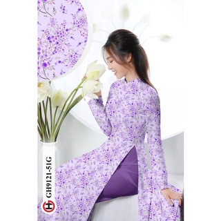 Vải áo dài in hoa nhí