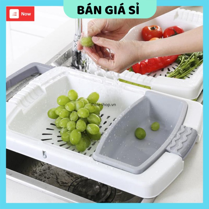 Thấp gấp tiện gọn  GIÁ VỐN] Bộ thớt và rổ đựng đa năng có thể gấp gọn, thiết kế thông minh 8387