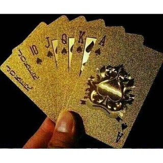 COMBO 2 BỘ BÀI MẠ VÀNG 24K