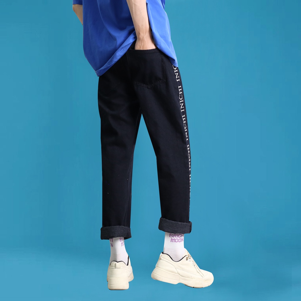 Quần baggy ống rộng dáng suông MĐ Q1025 thêu chữ