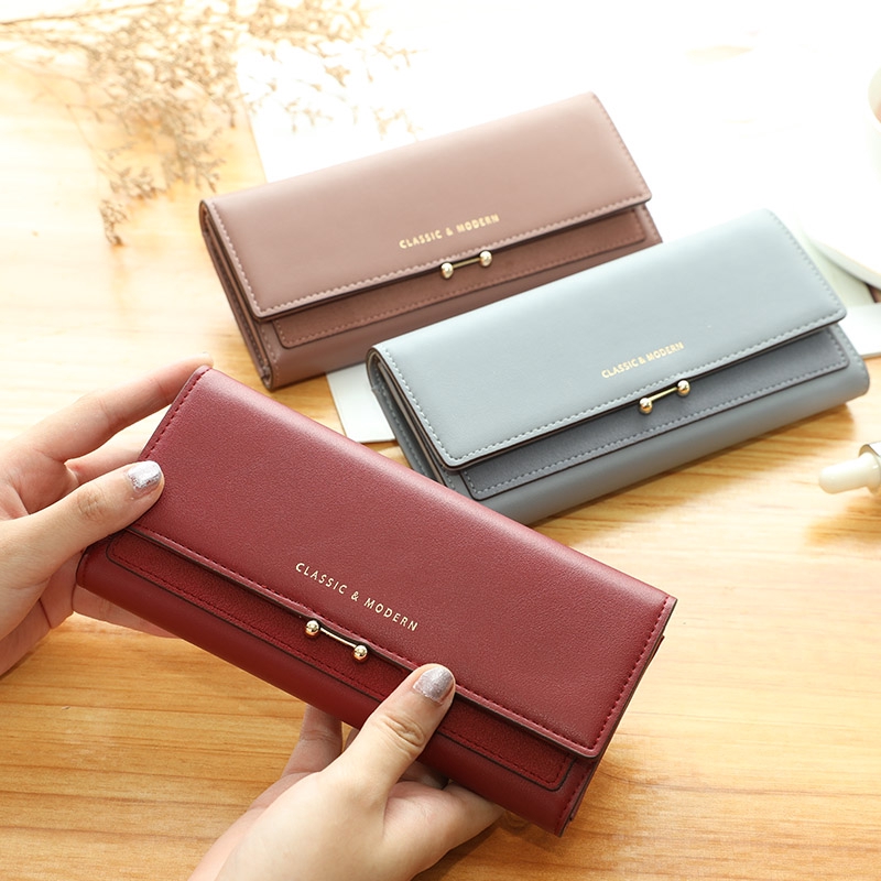 Ví da dài thời trang dễ thương dành cho bạn nữ