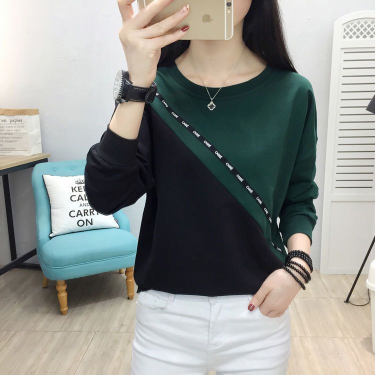 Áo Thun Nữ Dài Tay Dáng Rộng Phong Cách Mùa Thu Mới