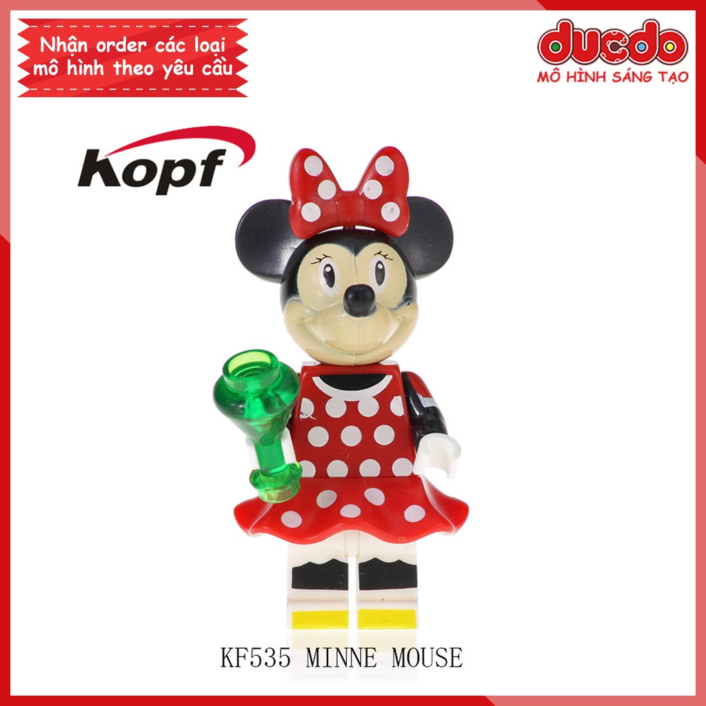 Minifigures Mickey, Kitty, Donald, Doraemon siêu đẹp - Đồ chơi Lắp ghép Xếp hình Mini Mô hình KF6041