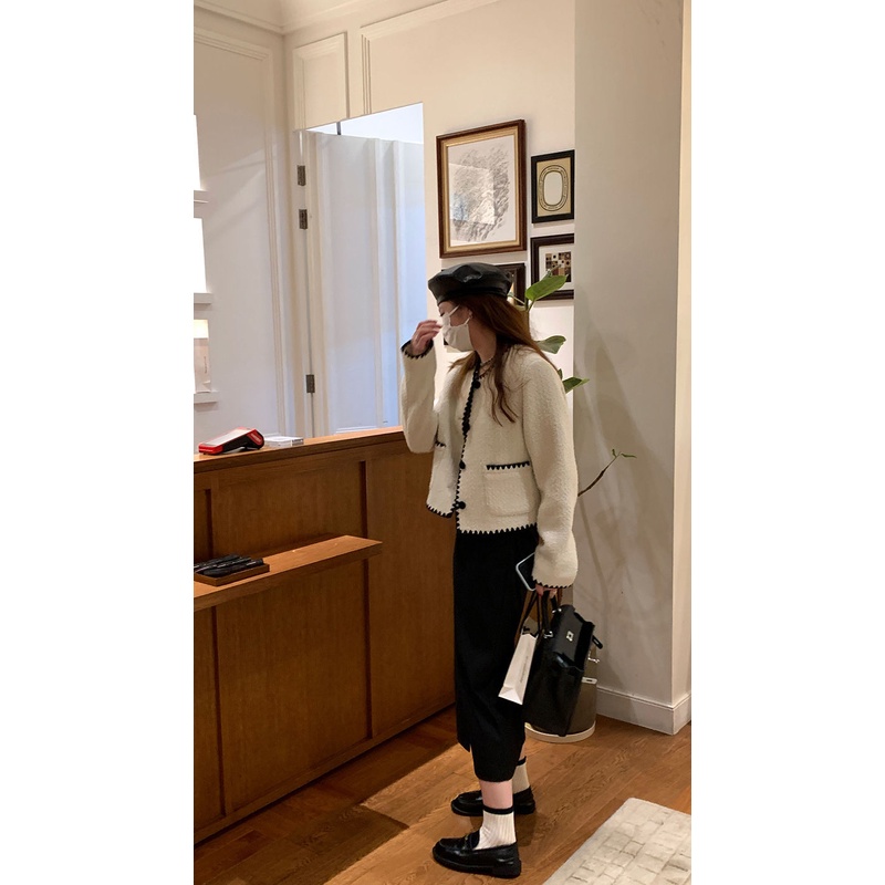 Áo Khoác Thêu Vỏ Sò Cao Cấp Phong Cách Hàn Quốc 2022 Cho Nữ