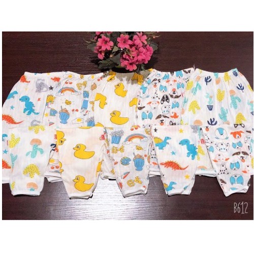 Set 5 quần dài cotton giấy cho bé từ 0-15 tháng tuổi ( HÀNG VIỆT NAM)