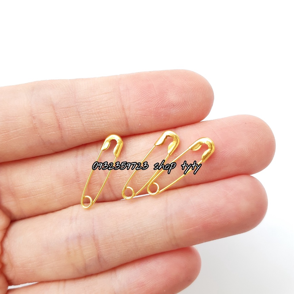 1 Bịch 100 cây kim tây vàng 1,8cm