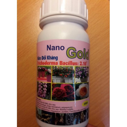 Chế phẩm Nano Gold Nấm đối kháng trichoderma Bacillus lọ 250ml