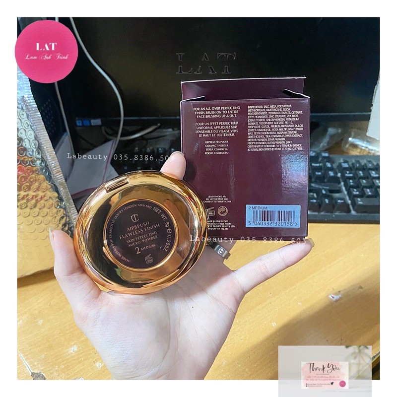 Phấn phủ nén Charlotte Tilbury - Airbrush Flawless Finish 8g | BigBuy360 - bigbuy360.vn