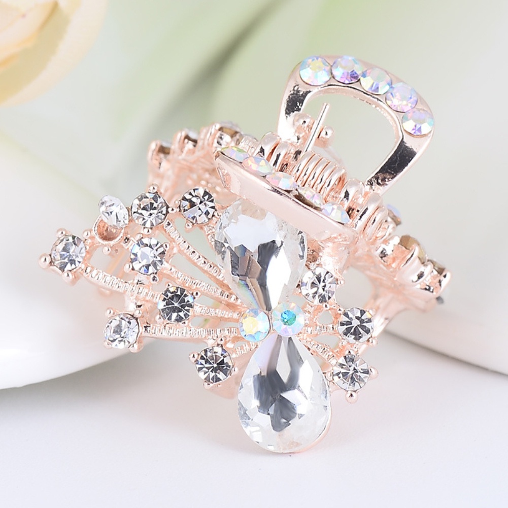 Kẹp tóc hình nơ đính đá nhân tạo lấp lánh