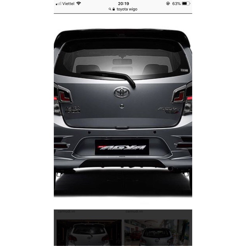 BỘ GẠT MƯA SAU TOYOTA WIGO 2019-2020