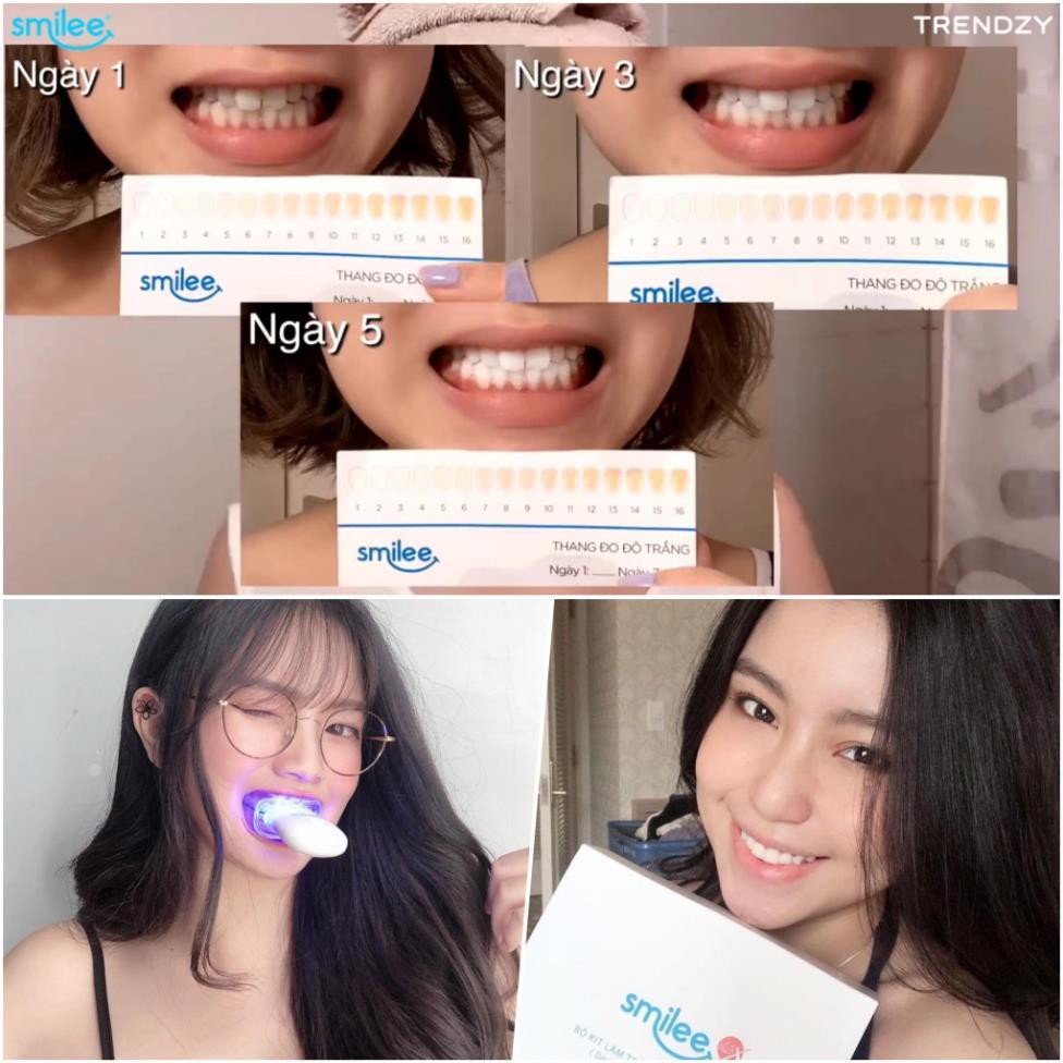 Smilee - Máy tẩy trắng răng tại nhà - Hàng nhập khẩu USA, trắng răng 7 ngày - Hàng chính hãng