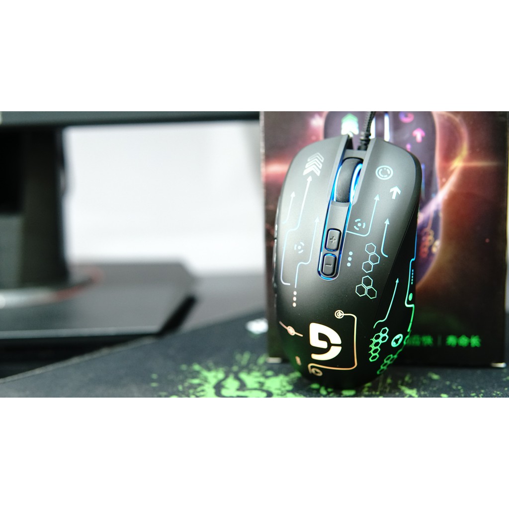 Chuột Fuhlen Nine Series G90S Gaming Black USB ,LED RGB tiêu chuẩn với các dòng game FPS