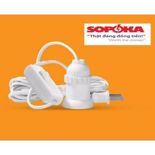 Đuôi/đui đèn kèm công tắc Sopoka dây dài 2,5m