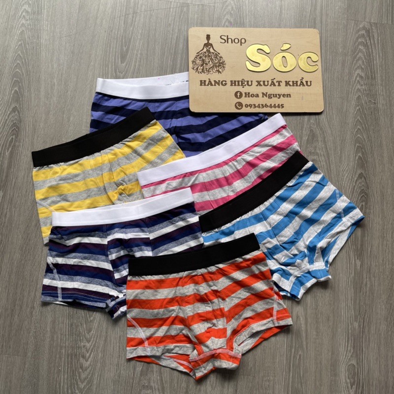 Set 3 quần lót nam boxer đùi H&M xuất dư