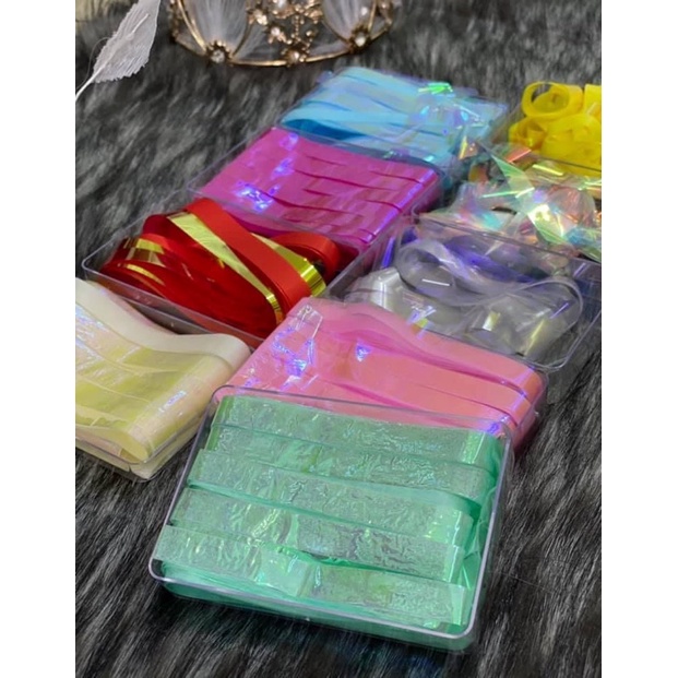 Giấy thuỷ tinh siêu sáng ẩn nail phong cánh Hàn quốc ( lẻ hộp )