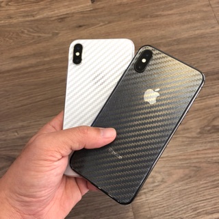 Combo 5 miếng dán chống trầy cacbon mặt lưng cho iphone x/ xs và xs max