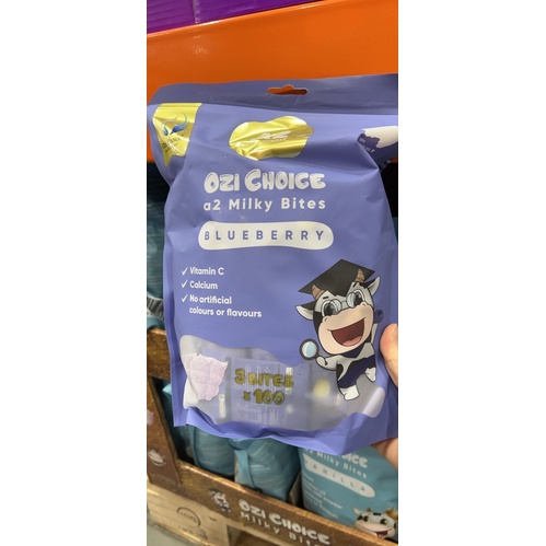 Kẹo sữa bổ sung canxi và vitamin C A2 Ozi Choice Vanilla/ Blueberry/dâu