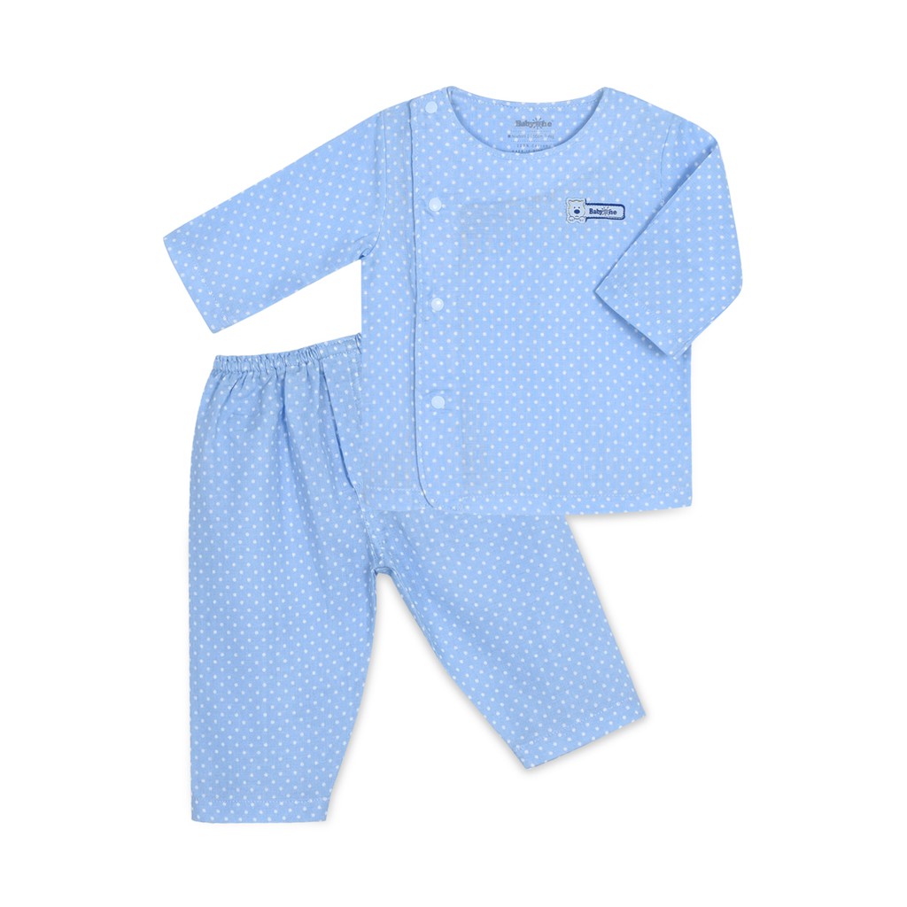 Bộ đồ sơ sinh xô nhật tay dài 1073- BabyOne