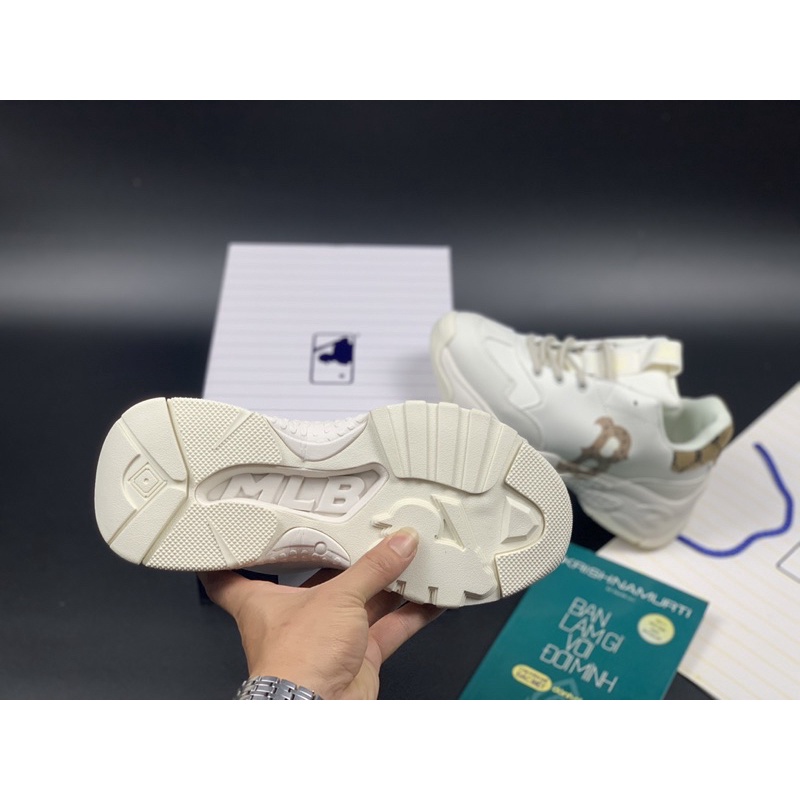 Giày thể thao nam nữ M.L.B Chunky Mono B nâu - M15