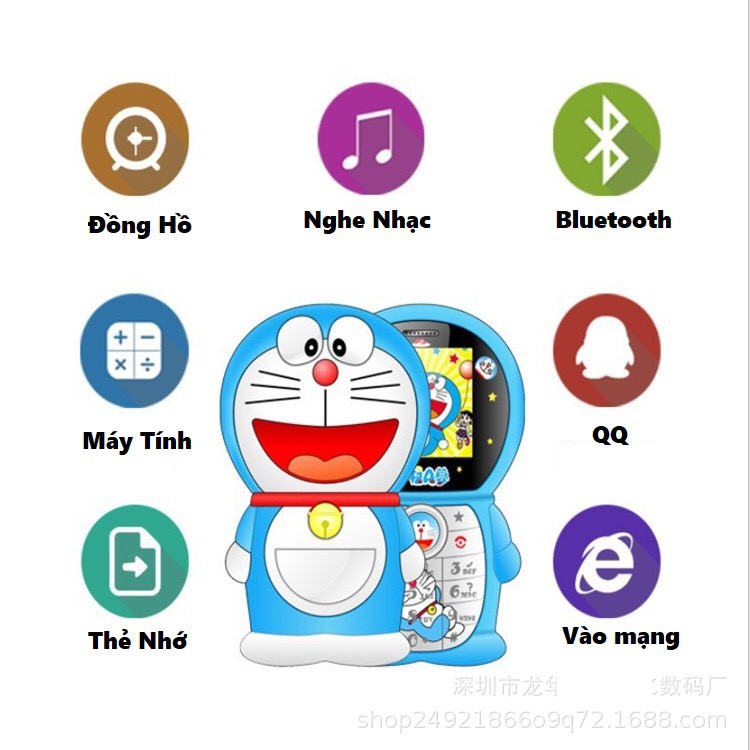 Điện thoại mini hình mèo máy doremon xinh đáng yêu  [ tặng ngay 1 sim 30Gb tốc độ cao cho các bạn yêu công nghệ ] | BigBuy360 - bigbuy360.vn