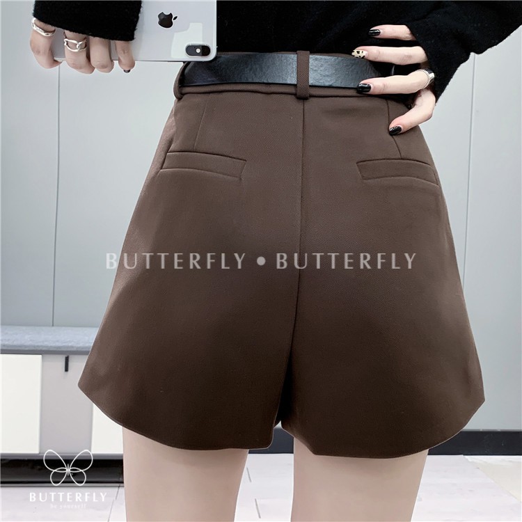 Quần đùi sooc nữ đẹp BUTTERFLY cạp lưng cao, quần short lửng dáng chữ A - Q01 | BigBuy360 - bigbuy360.vn
