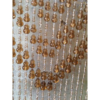 Rèm hạt nhựa đá hổ phách - rèm phòng khách giá theo kích thước