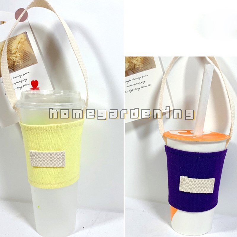Vỏ Bọc Cốc Nước Chống Nóng Bằng Vải Canvas Tiện Dụng