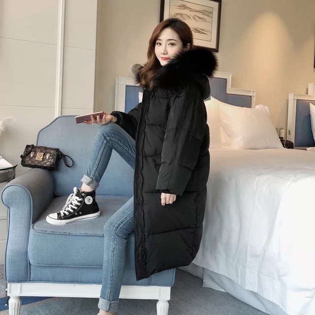 CÓ SẴN ÁO PHAO CỔ LÔNG DÁNG DÀI CÓ ẢNH THẬT | BigBuy360 - bigbuy360.vn