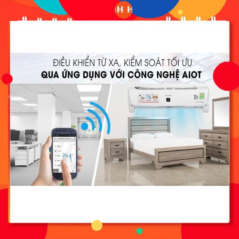 Điều hoà Sharp J-Tech Inverter, Có Plasmacluster ion, Kết nối SmartPhone AH-XP10WHW, AH-XP13WHW 24h