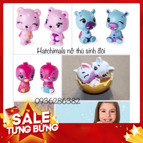 Hatchimals Twins - Trứng sinh đôi chọn mẫu - Hàng nhập khẩu