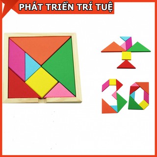 Bộ ghép trò chơi trí uẩn tangram phát triển trí tuệ cho bé