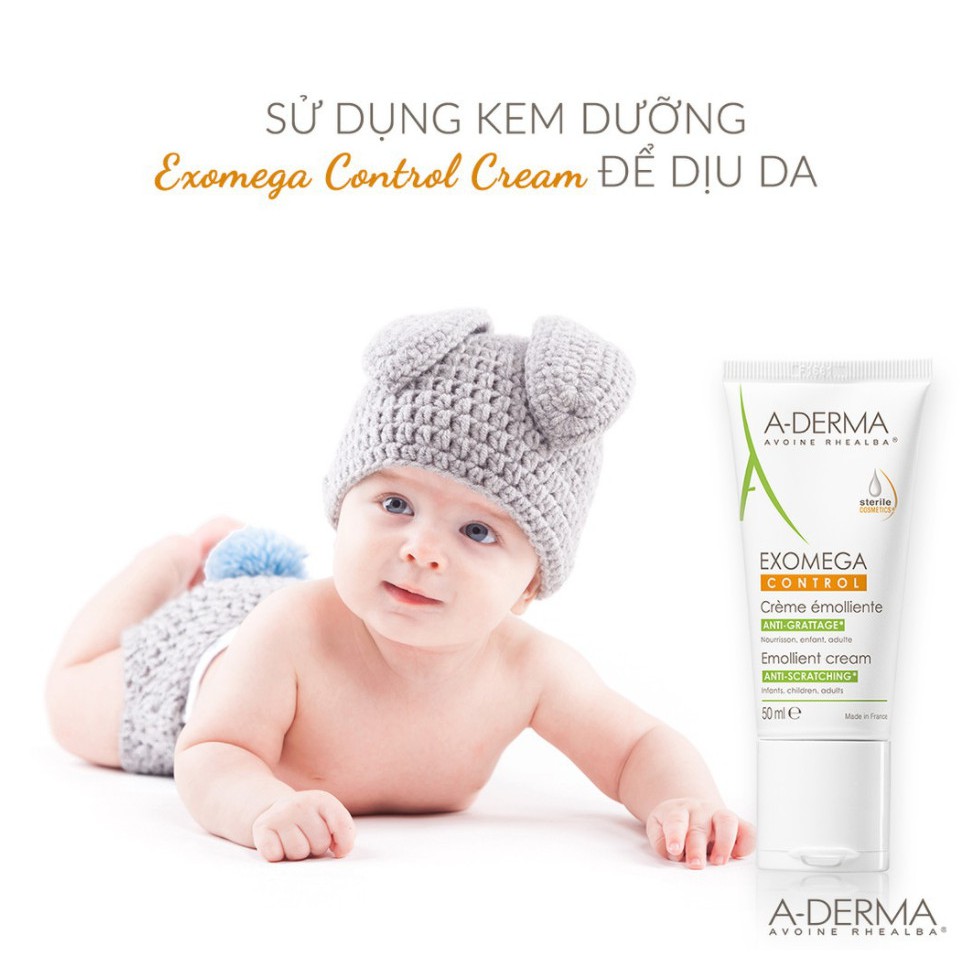 [CHÍNH HÃNG CÓ TEM] A-DERMA Exomega Control 50mL &amp; 200mL - Kem Dưỡng Cho Da Rất Khô, Da Cơ Địa, Da Nhạy Cảm.