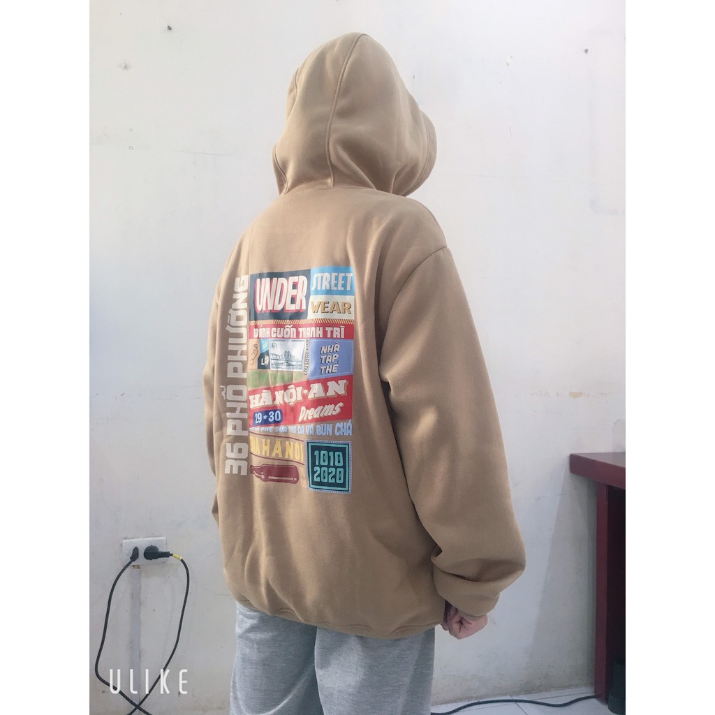 Áo Hoodie chất NỈ  under Hà Nội, ÁO phom Rộng 100% Cotton Nam Nữ Unisex -In Hình Local Brand 2 | BigBuy360 - bigbuy360.vn