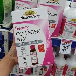 Collagen tươi 10 ống Collagen shot Nature's way Úc