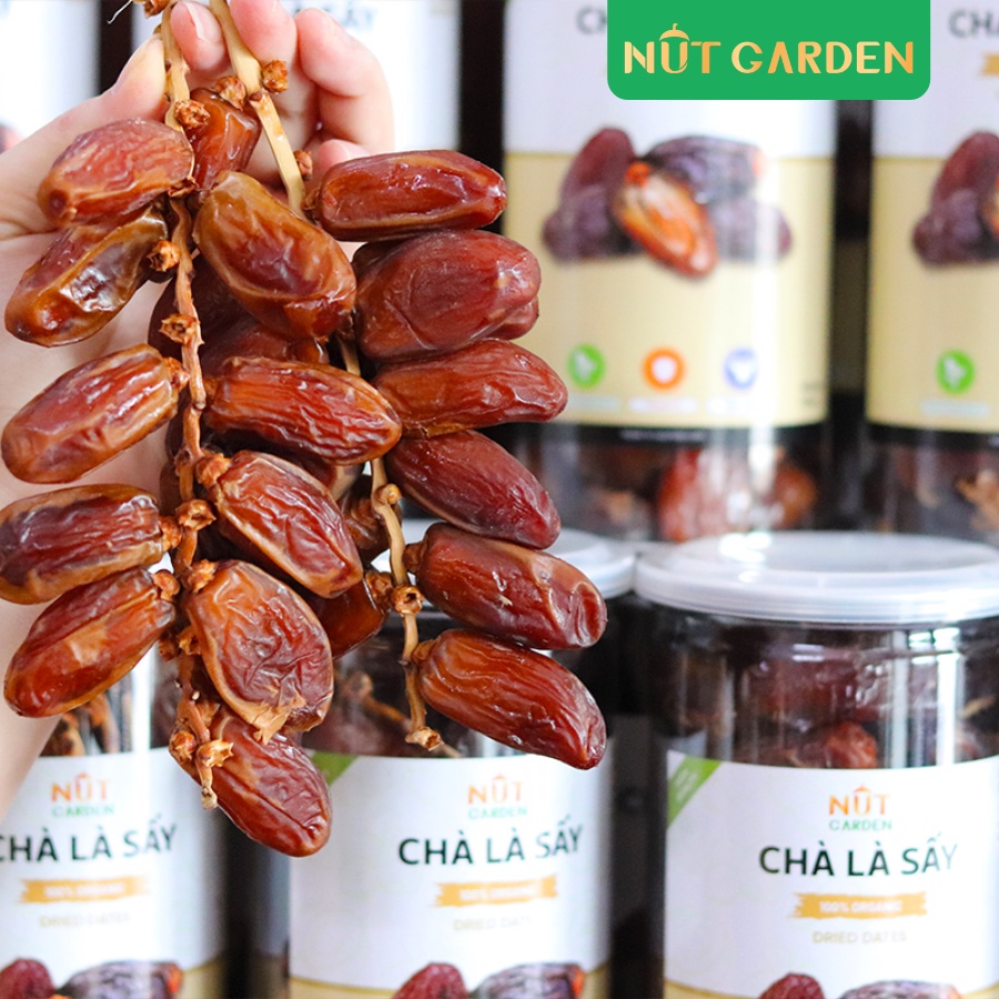 Chà Là Sấy Khô Nguyên Cành Nut Garden Quả Chà Là Hữu Cơ Nhập Khẩu Tunisia 500g