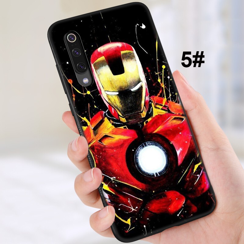 MARVEL Ốp Lưng Mềm In Hình Iron Man Cho Xiaomi Mi A1 A2 A3 Lite Poco X3 Nfc F2 Pro 5x 6x Pocophone F1