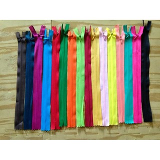 Dây kéo dấu cao cấp HKK màu trắng may vỏ gối 40cm 60cm