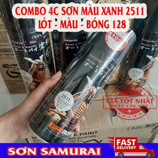 [COMBO 4 BƯỚC] SƠN SAMURAI XANH ĐẦM PHÁ 2511 SIÊU ĐẸP