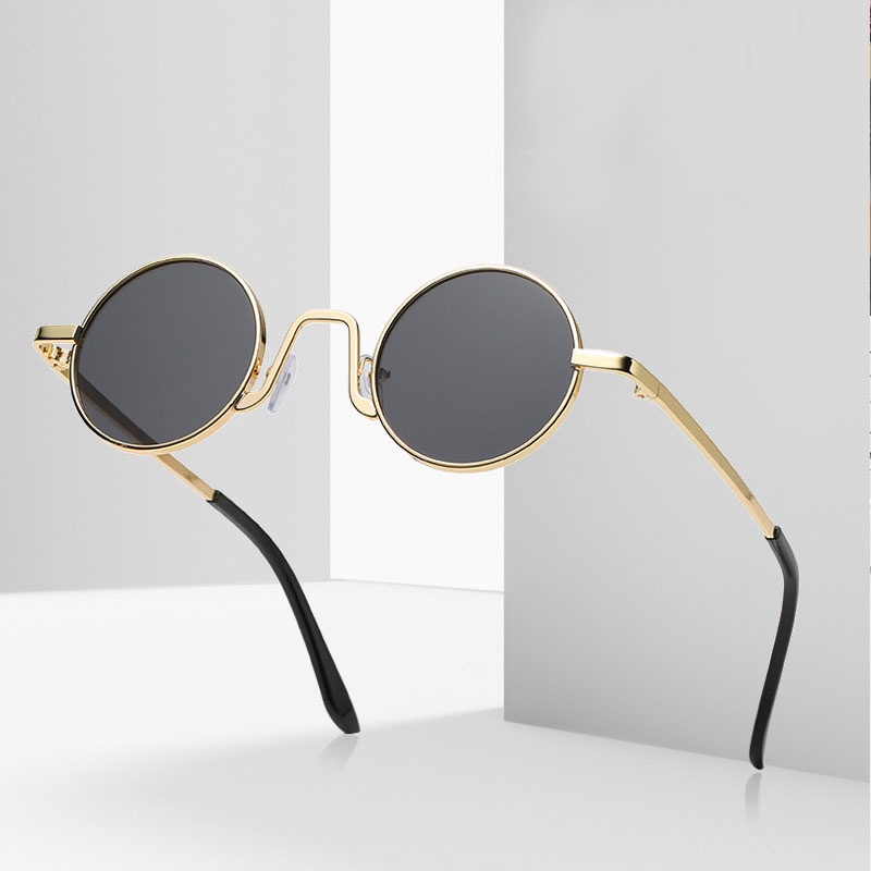 Kính Mát Hip hop Tròng Tròn Chống Tia uv400