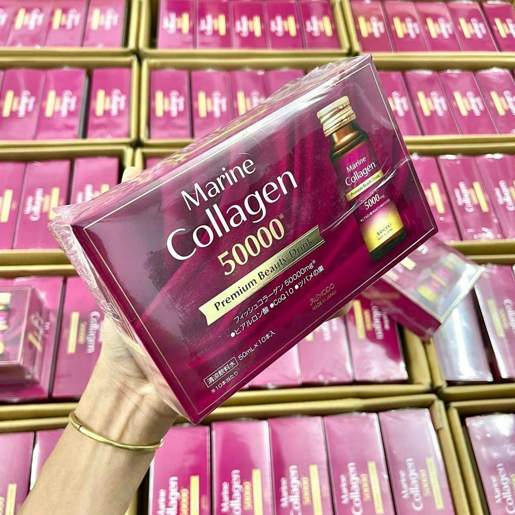 Nước Uống Hỗ Trợ Đẹp Da Aishodo Marine Collagen CoQ10 50,000mg Premium Beauty Drink - 500ml