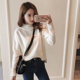 Áo len cổ 3 phân