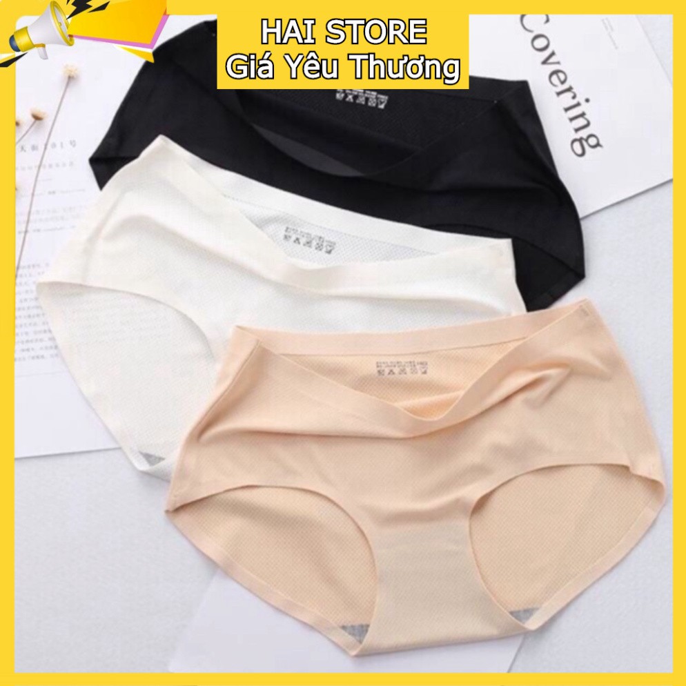 Quần Lót Nữ Đúc Su Thông Hơi Cao Cấp Không Đường May Kháng Khuẩn Thun Lạnh Không Viền Chống Tụt Thoáng Mát 1523 1524