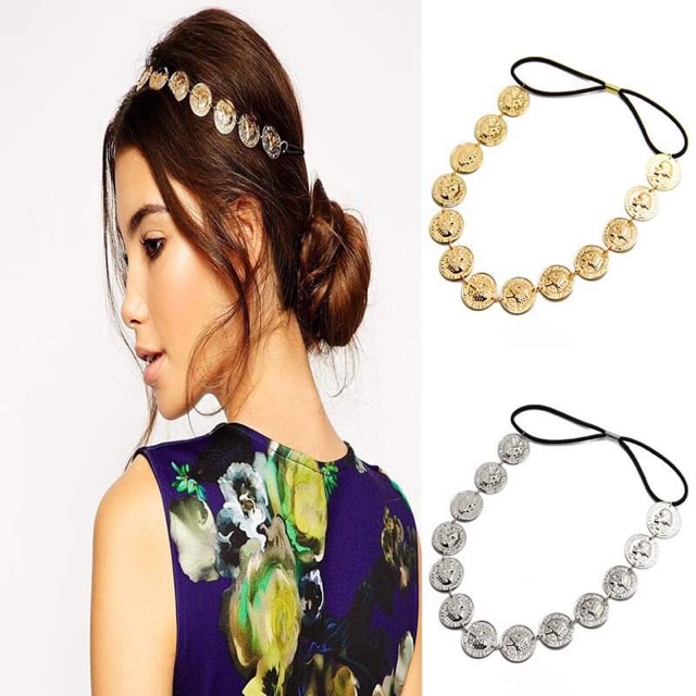 Bờm tóc bohemian - Vòng đội đầu boho - head chain boho style